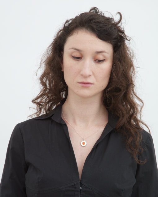 Carnelian Dot Necklace