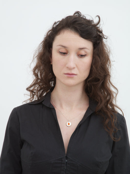 Carnelian Dot Necklace