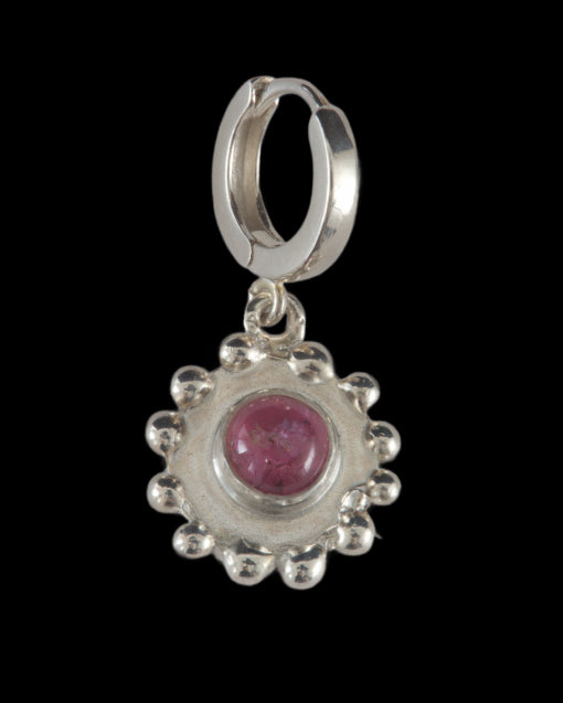 Pink Single Dot Earring