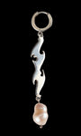 Pearl Flame Single Earring